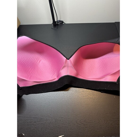 PINK Victoria’s Secret Wear Everywhere Lightly Lined Bra Black 40DDD #1237 - Picture 4 of 7